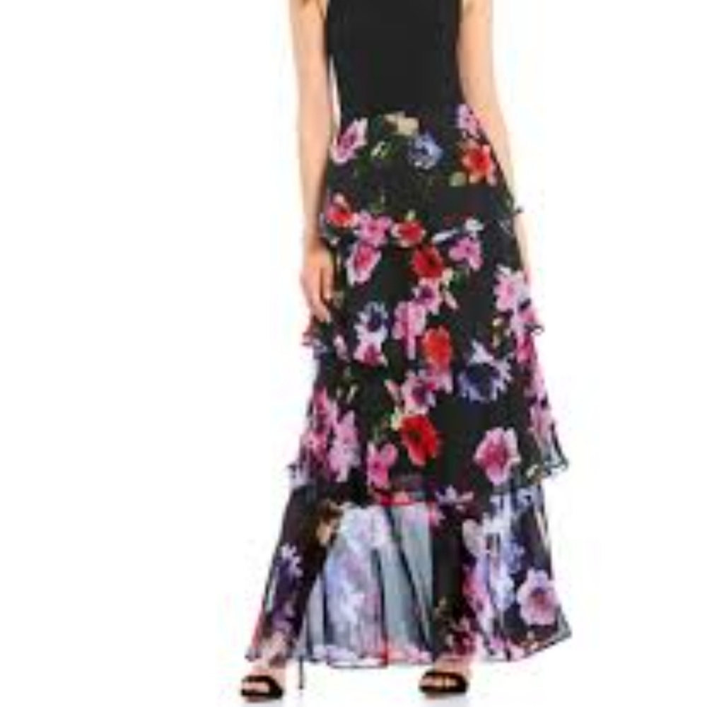 Floral Tiered Ruffle Maxi